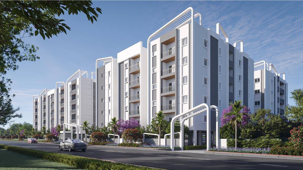 Entrance Boulevard at Arkala Courtyard, Almasguda, Hyderabad