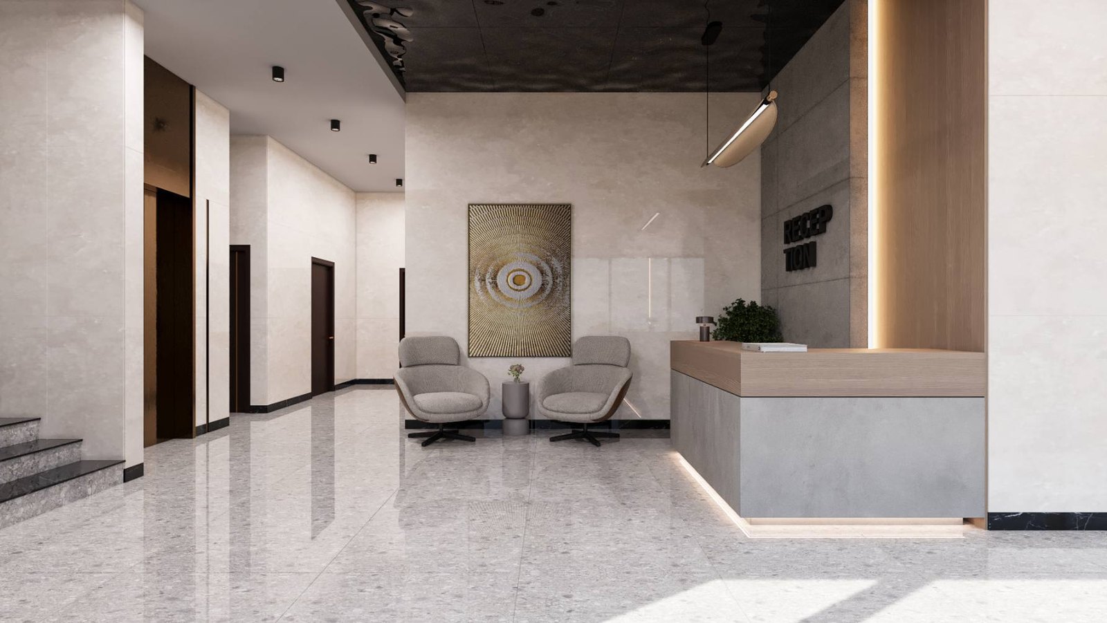 Clubhouse Reception at Arkala Courtyard, Almasguda, Hyderabad