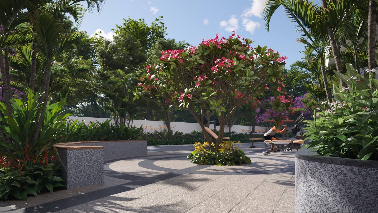 Seating Spaces at Arkala Courtyard, Almasguda, Hyderabad